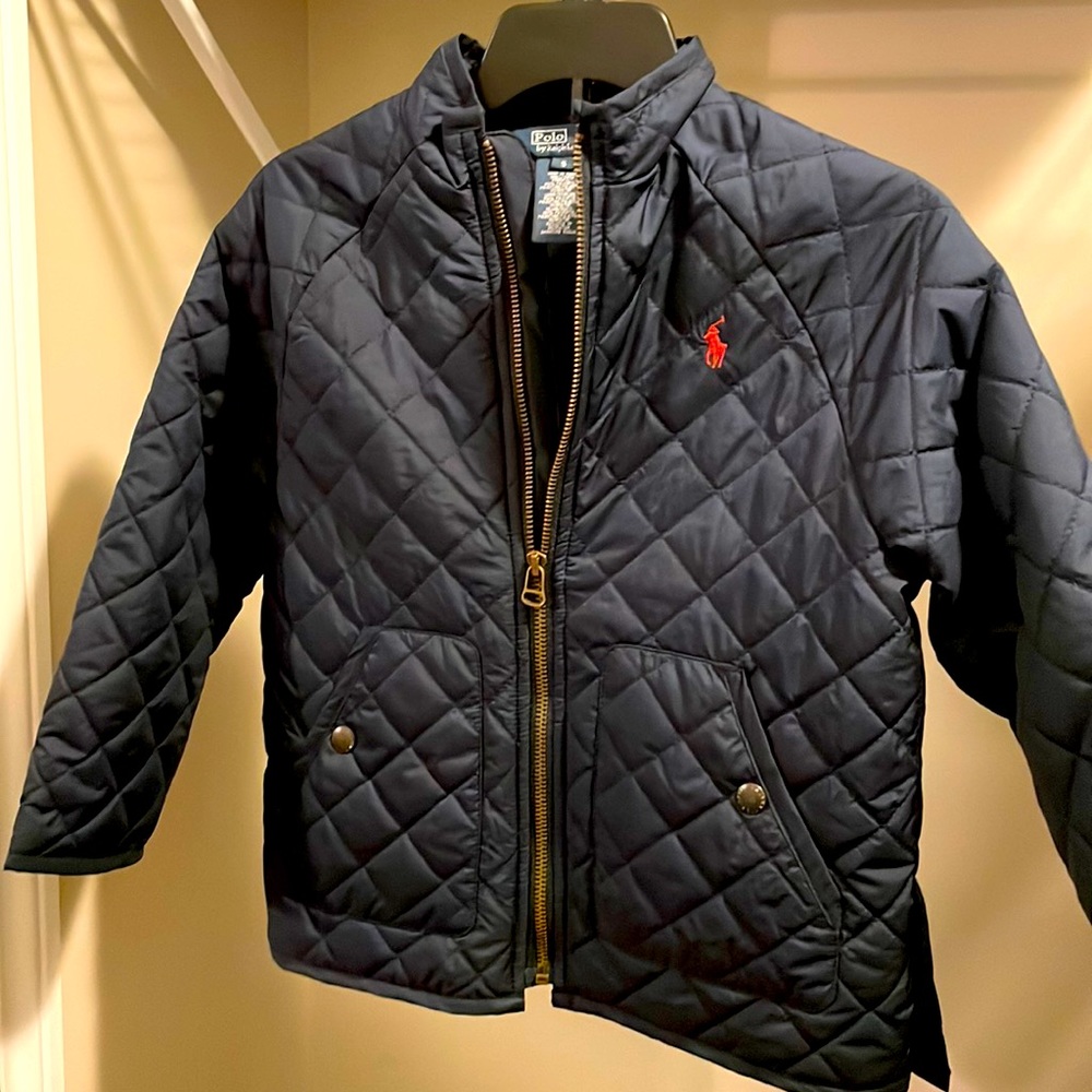 Polo Quilted Navy Boys (size 5) Jacket